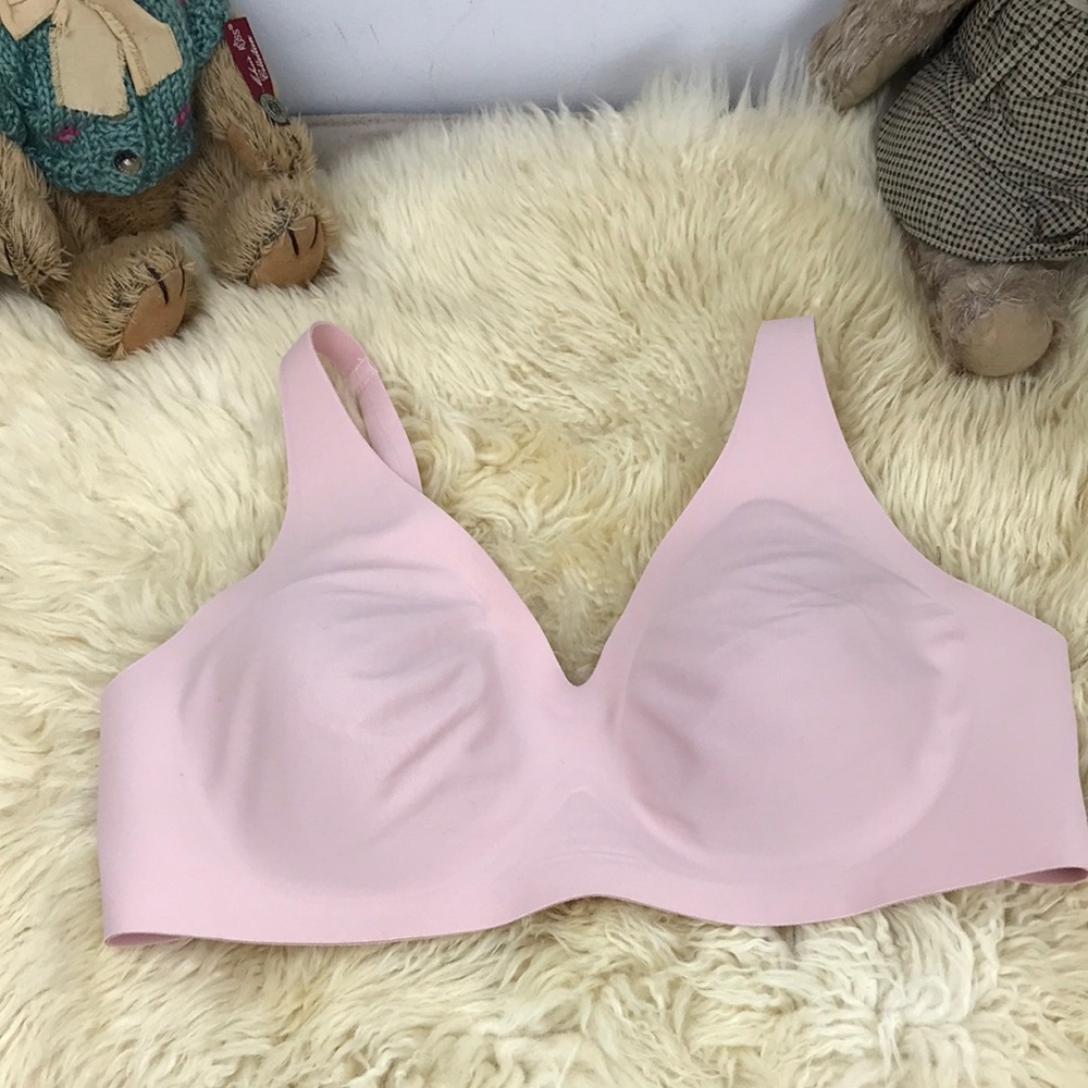 Knix Seamless Pink Wireless Bra